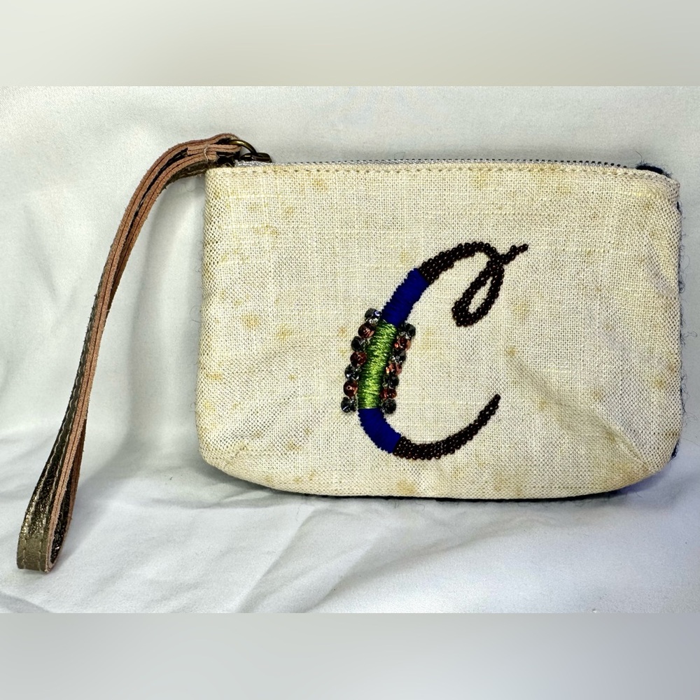 Anthropologie Miss Albright Wristlet “C”